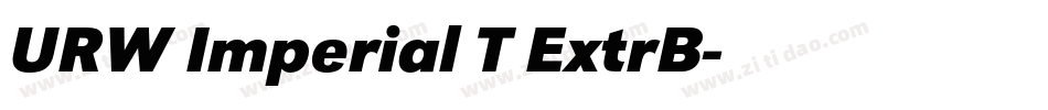 URW Imperial T ExtrB字体转换